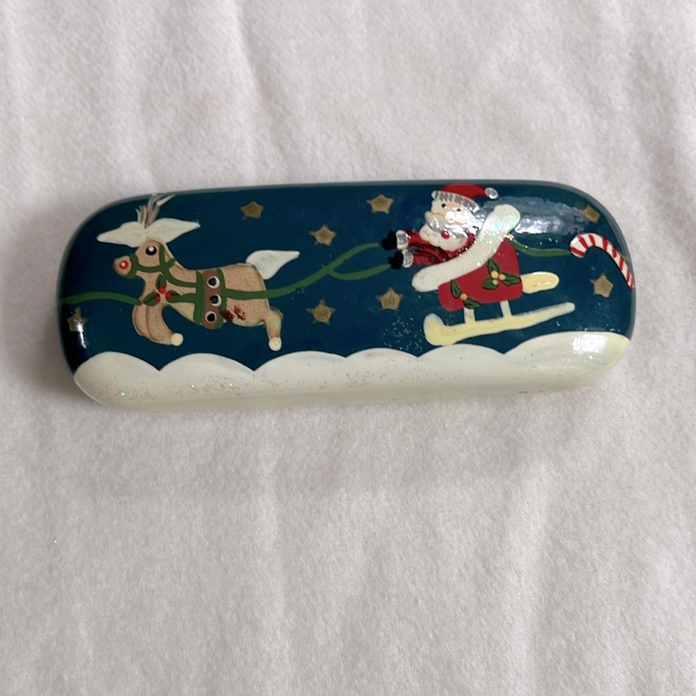 Santa Design Eyeglass Case